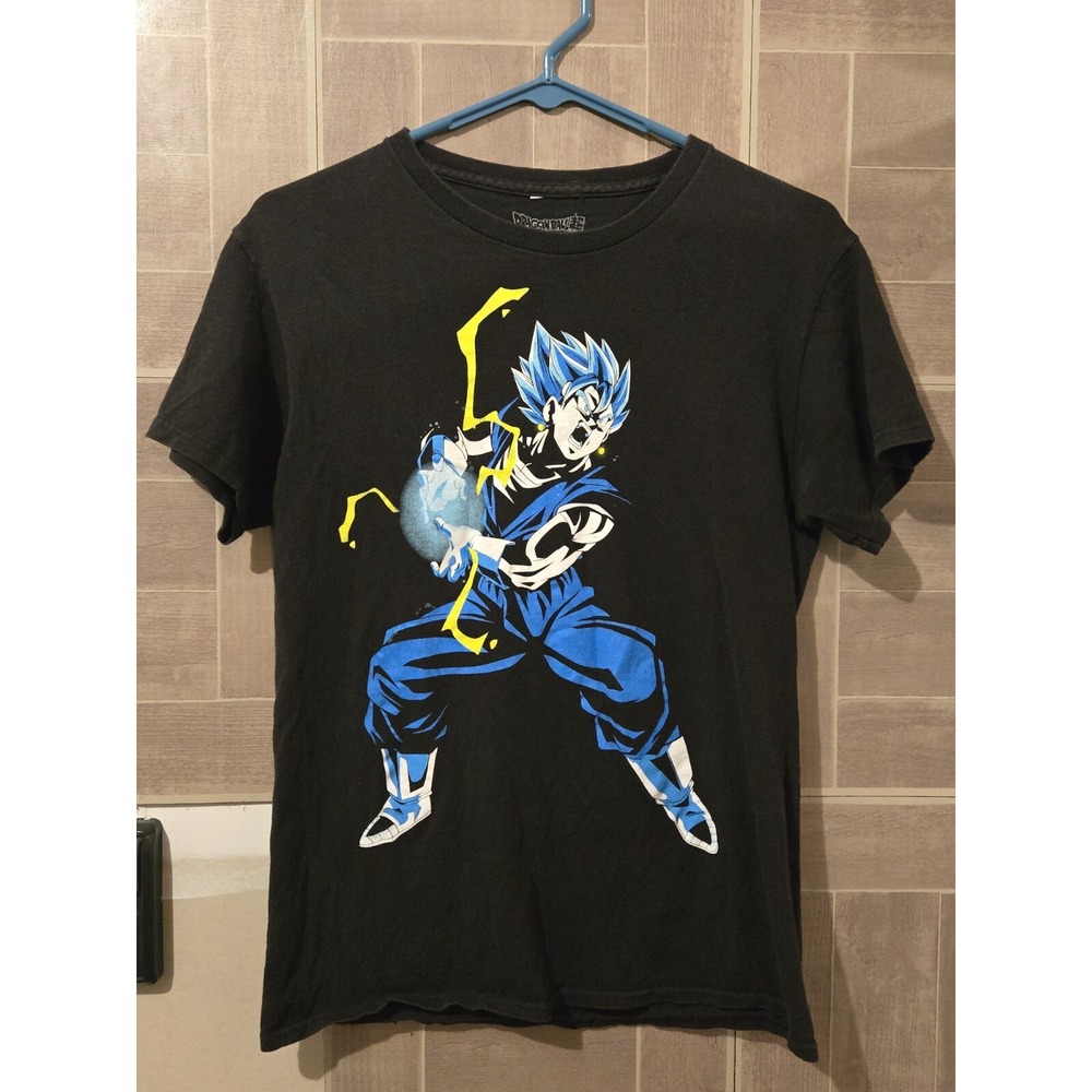 Dragon Ball Super Shirt Rare Vegito Goku Vegeta Black Japan Sz Small Double Side